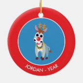 Ornement En Céramique Noël Shane l'âne (Dos)