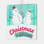 Ornement En Céramique Noël vaut mieux Ensemble (Gauche)