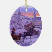 Ornement En Céramique Noël vintage à l'ancienne (Droite)