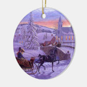 Ornement En Céramique Noël vintage à l'ancienne (Gauche)