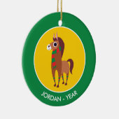 Ornement En Céramique Noël Zora le cheval (Droite)