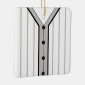 Ornement En Céramique Nom et numéro de baseball softball Jersey Modèle (Droite)