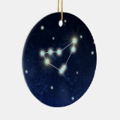 Ornement En Céramique Nom fait sur commande de la constellation | de (Droite)