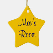 Ornement En Céramique Nom personnalisable (Droite)