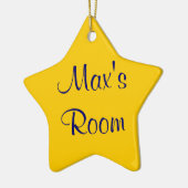 Ornement En Céramique Nom personnalisable (Gauche)