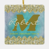 Ornement En Céramique Nom rétro Signification Ornement, Garde personnali (Devant)