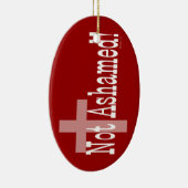 Ornement En Céramique Non honteux ! 1h16 de Romains (avec la croix) (Droite)