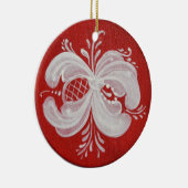 Ornement en céramique norvégien rond (Droite)