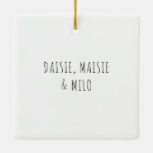 Ornement En Céramique Nos premiers Chiens De Chien De Noël Panoramique P (Dos)