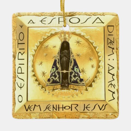 Ornement En Céramique Nossa Senhora da Conceição Aparecida (Devant)