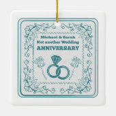 Ornement En Céramique Not another wedding anniversary (Dos)