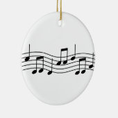 Ornement En Céramique Notes de musique (Droite)