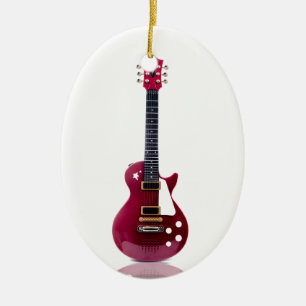 Ornement En Céramique Notes de Musique Cordes Guitare Paix Amour Destiné