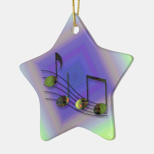 Ornement En Céramique Notes en double (Gauche)