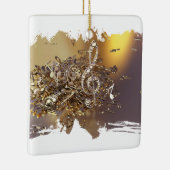 Ornement En Céramique Notes musicales treble clef and fa (Droite)