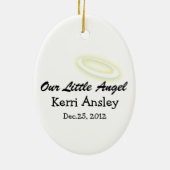 Ornement En Céramique Notre petit ange (Dos)