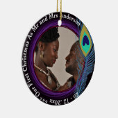 Ornement En Céramique Notre premier Noël en tant que M. et MRS. (Droite)