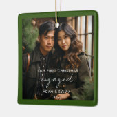 Ornement En Céramique Notre premier Noël engagé (Gauche)