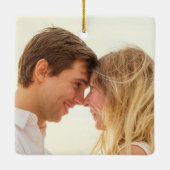 Ornement En Céramique Notre Premier Noël Engagé Joyeux Cadeau (Dos)