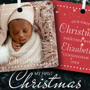 Ornement En Céramique Notre Premier Noël Ensemble Moderne Simple