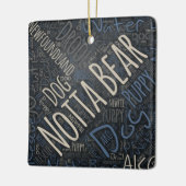 Ornement en céramique Notta Bear (Gauche)