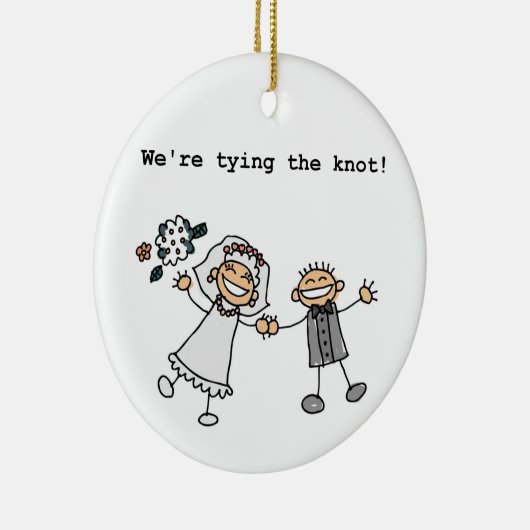 Ornement En Céramique Nous attachons le noeud (Droite)