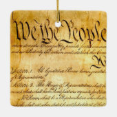 Ornement En Céramique Nous le peuple - Constitution (Dos)