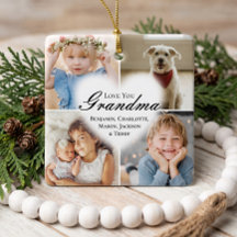 Nous vous aimons grand-mère cœur petits-enfants ph