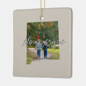 Ornement En Céramique Nouveau-Mexique State Photo insert and town name (Gauche)