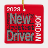 Ornement En Céramique Nouveau pilote Extraordinaire CUSTOM (Devant)