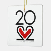 Ornement En Céramique Nouvel An 2022 (Gauche)