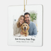 Ornement En Céramique Nouvelle Maison, Même Chien, Machine à écrire Mini (Gauche)