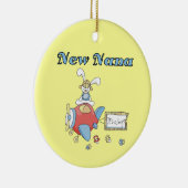 Ornement En Céramique Nouvelle Nana de Boy Cadeaux d'avion (Droite)