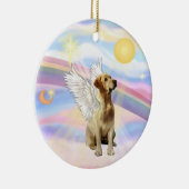 Ornement En Céramique Nuages - Labrador (jaune) (Droite)