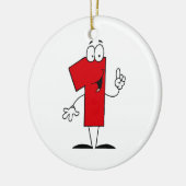 Ornement En Céramique Numéro 1er Anniversaire T-shirts et cadeaux (Gauche)