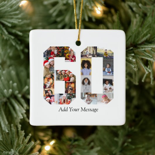 Ornement En Céramique Numéro 60 Collage photo (Arbre)