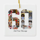 Ornement En Céramique Numéro 60 Collage photo (Devant)