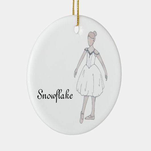 Ornement En Céramique Nutcracker Snowflake Keepsake Ornament (Droite)