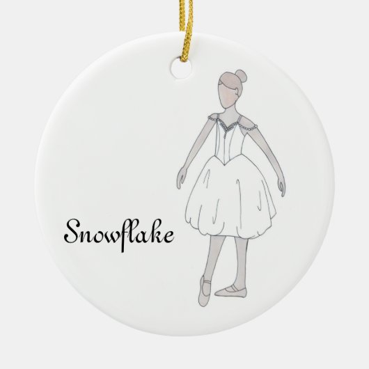 Ornement En Céramique Nutcracker Snowflake Keepsake Ornament (Devant)