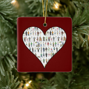 Ornement En Céramique NYC New York Ville Citoyens Quartiers