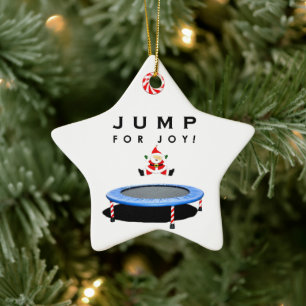 Ornement En Céramique Objet de collection de Noël Trampoline