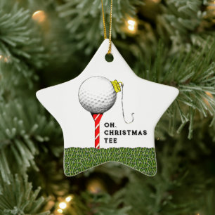Ornement En Céramique Objet de collection Noël Golf