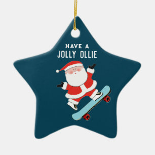 Ornement En Céramique Objet de collection Noël pour skateboard