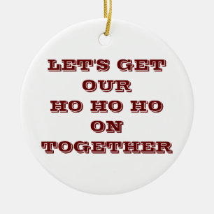 ORNEMENT EN CÉRAMIQUE "OBTENONS NOTRE HONNEUR HONNEUR ENSEMBLE" NOËL ORN