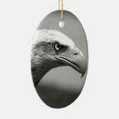 Ornement En Céramique Oeil d'aigle noir et blanc (Droite)