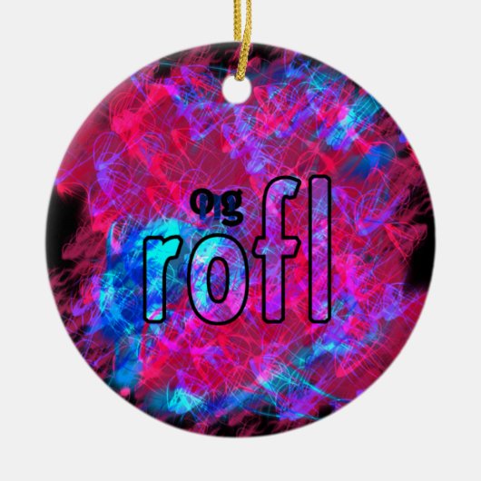 Ornement En Céramique Oh mon Dieu ! (Devant)