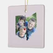 Ornement En Céramique Ohio State Photo insert and town name (Gauche)