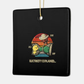 Ornement En Céramique Ohm Volt Amp Electricity Expliqué Electricien (Gauche)