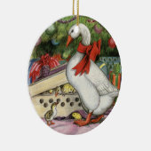 Ornement En Céramique Oie de Noël (Droite)