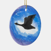 Ornement En Céramique Oie en vol (Droite)